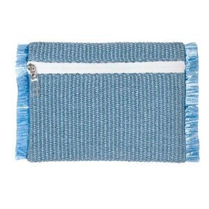 POUCH | BLUE SEA RAFFIA